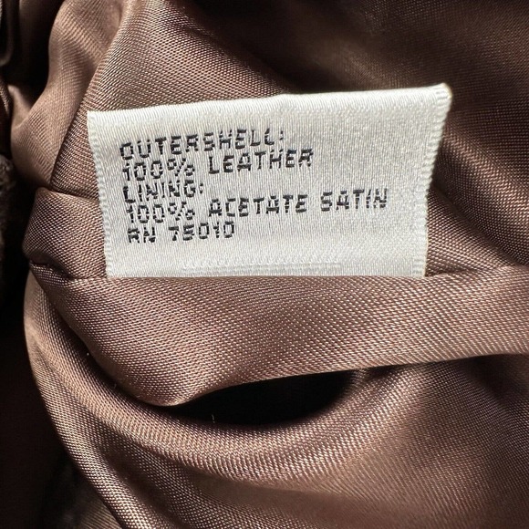 Sheri Bodell Suede Jacket Womens SMALL Brown Eyelet Artsy Zip Up Leather Coat - Picture 11 of 15